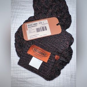 Missoni New Metallic Knit Leg Warmer Tights - Rare Vintage Piece!